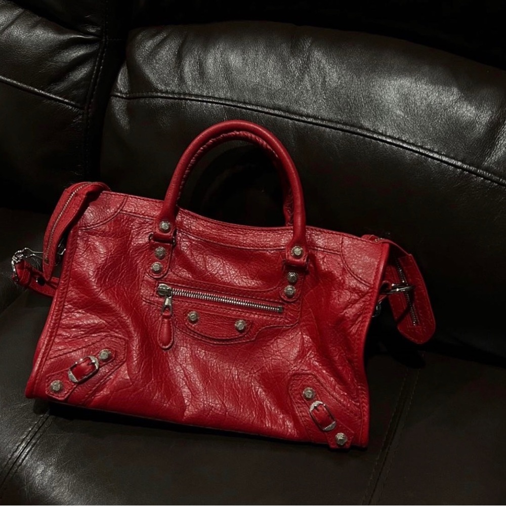 authentic balenciaga city bag